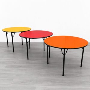 Mesa redonda de 120cm de diámetro variedad de colores